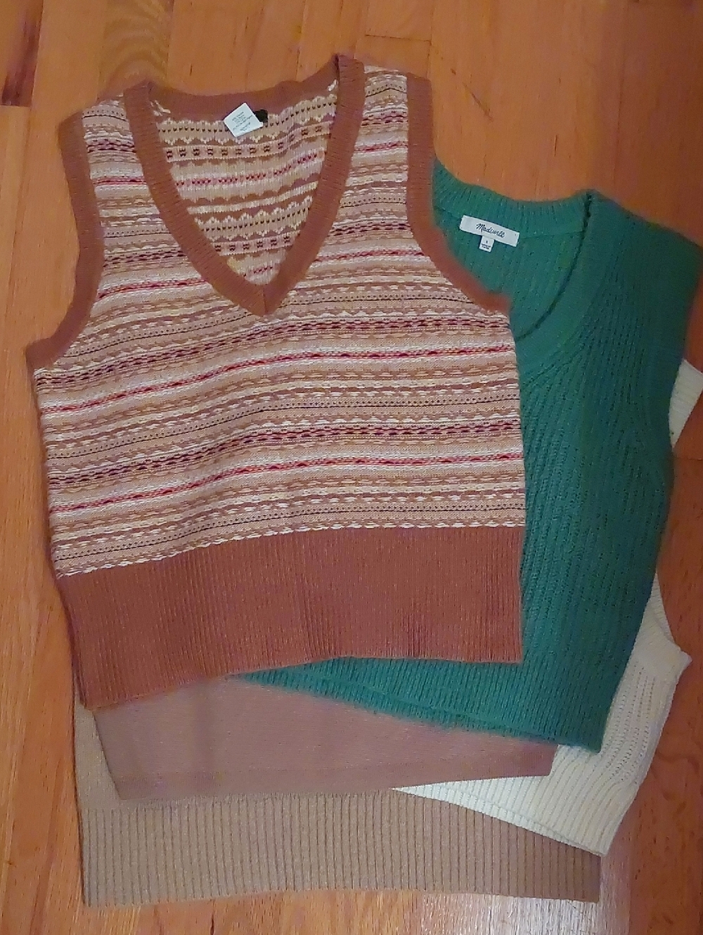 Bundle Sweater Vests J Crew Fair Isle Everlane Cashmere Madewell Divided Small